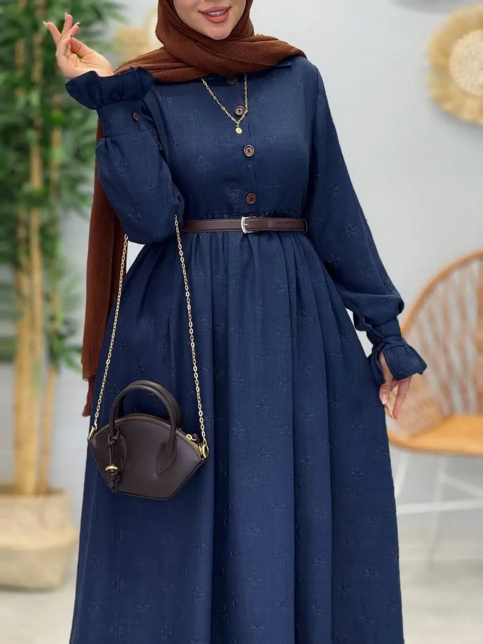 3416-پیراهن مزونی ویشکا